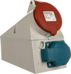 Mennekes Double wall socket 16A 2p+E