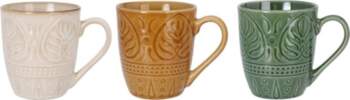 MUG WITH FLOWER PETALS 3 DIFF