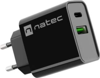 NATEC Charger Ribera USB-A+USB-C PD 20W