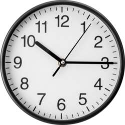 Platinet wall clock Wink  black (45954)