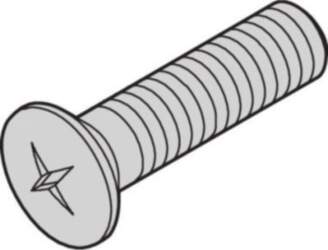 SCHROFF raised countersunk head screw with