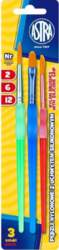Set of nylon brushes  silicone handle