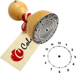 Stamp for learning time - hours