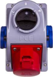 Steels socket with switch L-0-P 32A