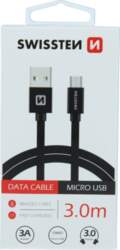 Swissten Textile Quick Charge Universāls Micro