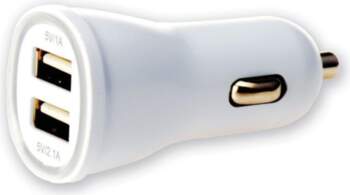 Techly Car USB charger 5V 1A/2
