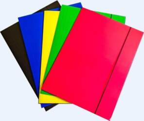 Vector A4 colorful folder with elastic