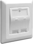 Wall Outlet Keystone     (2 ports) White