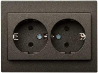 2-WAY SOCKET WITH EARTHING