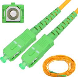 Extralink SC/APC-SC/APC Patch Cord, Singlemode, Simplex