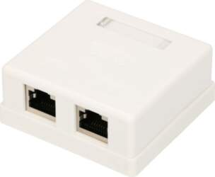 Extralink Surface Mount Socket, 2x RJ45