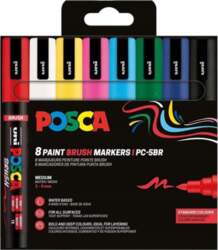 Posca POSCA PC-5M BRUSH 8 pcs
