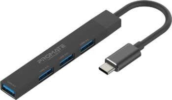 PROMATE LiteHub-4 USB-C Hub 3x USB