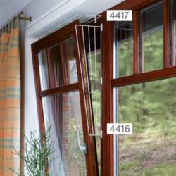 Protective grille for windows, side panel