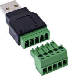 Inline Inline® Usb-a Stecker Auf Terminalblock