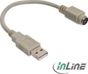 Adapteris Usb Inline Usb - Ps/2
