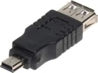 Adapteris Usb Miniusb - Usb Melns