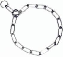 Choke collar long link 4mm 62cm