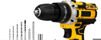 Extralink Tools Yellow Cordless Drill with