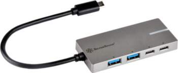 HUB USB SilverStone 2x USB-C  +