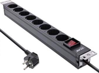 InLine InLine® 19" socket strip, 8-way