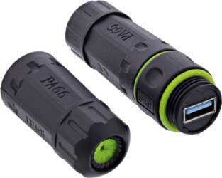 InLine InLine® USB-A-Kabelkupplung, IP68, 2x USB-A