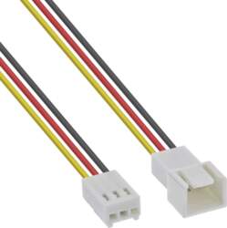 InLine® Lüfterkabel Verlängerung, 3pol Molex Stecker