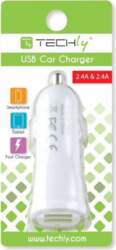 Lādētājs Techly 2x Usb-a 2.4