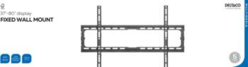 Deltaco Wall mount fixed, 37-80", 45