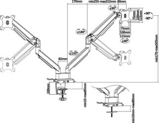 InLine InLine® Desktop mount with lifter
