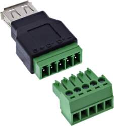 Inline Inline® Usb-a Buchse Auf Terminalblock