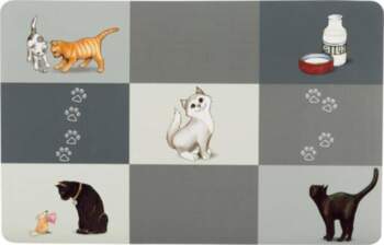 Patchwork cat place mat, 44 ×