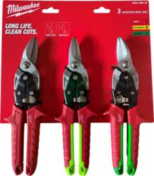 Scissors for tinplate set of 3