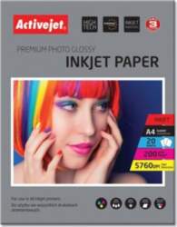 Activejet Fotopapīrs Printera A4 (ap4-200g20)