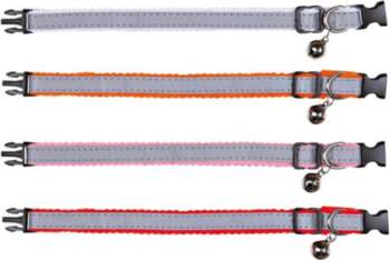 Cat collar reflective grey