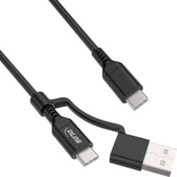 Inline® 2-in-1 Usb-c Kabelis + Usb-a