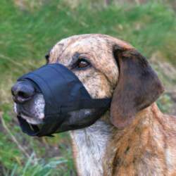 Muzzle with net insert, polyester, M