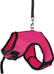 Soft harness with leash, for large