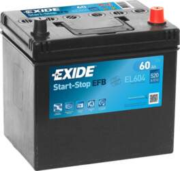 Exide Akumulators 60ah /+p/ Start-stop /efb/