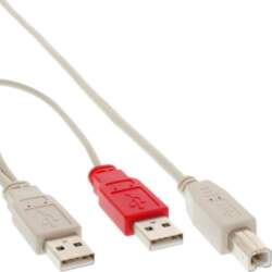 Kabelis Usb Inline 2x Usb-a -