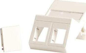 Lanview Wall plate, angled, for 2