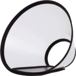 Protective collar with hook and loop