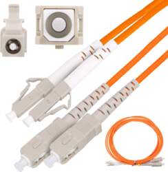 Extralink Patch Cord SC/UPC-LC/UPC, Multimode, OM2