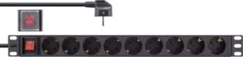 InLine 19" Socket strip, 9-way protective