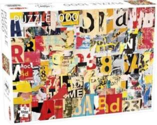 Tactic Puzzle 1000 Poster Collage Pattern