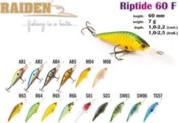 Vobleris RAIDEN «Riptide» 60 F