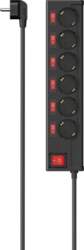 Hama Multiple Socket 6-fold blck individually