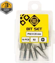 SCREWDRIVER BIT PH2X25MM 10PCS