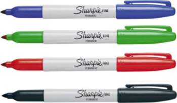 Sharpie Marķieris Permanent Sharpie Fine, Sarkans