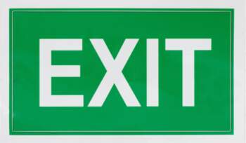 STICKER EXIT 100X180MM